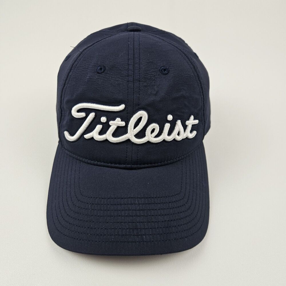 Titleist Golf Lightweight Strap Back Hat Cap Blue Custom Embroidered Sports OSFM